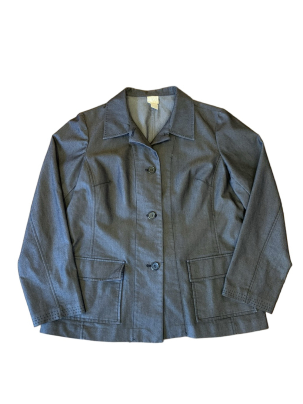 Sigrid Olsen Sport Jacket XL Navy Blue
